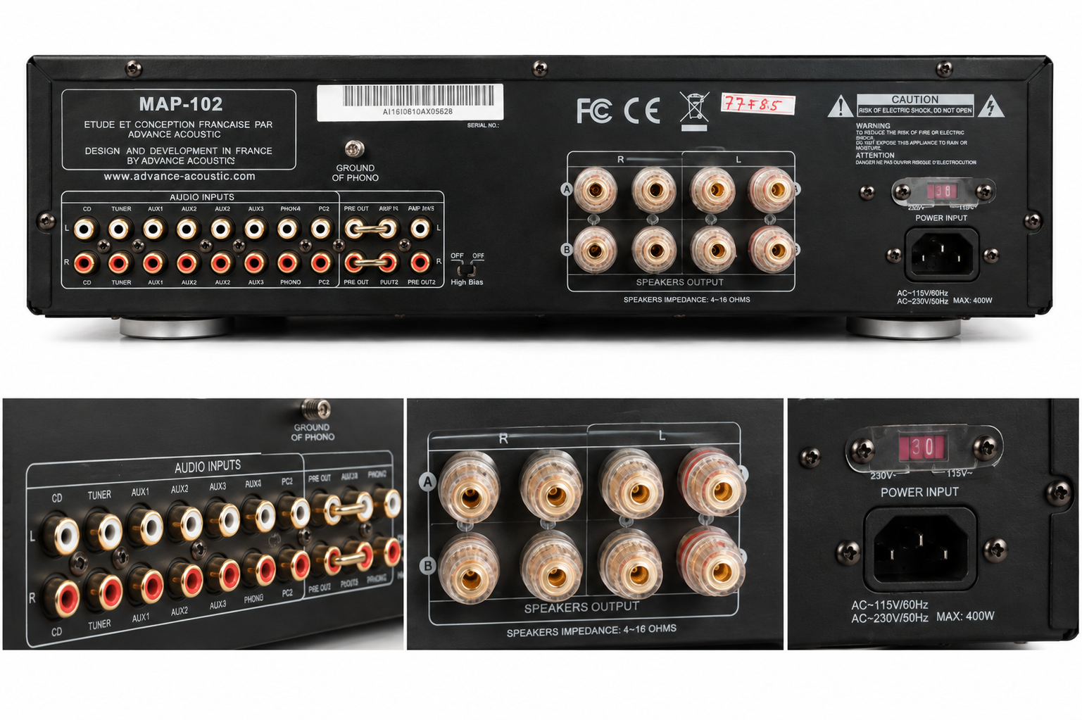 Advance Acoustic MAP-102 Integrated Stereo Amplifier