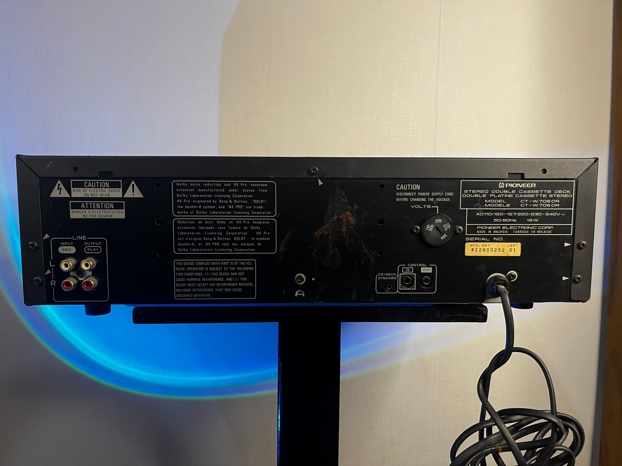 Pioneer CT-W706DR Stereo Double Cassette Deck