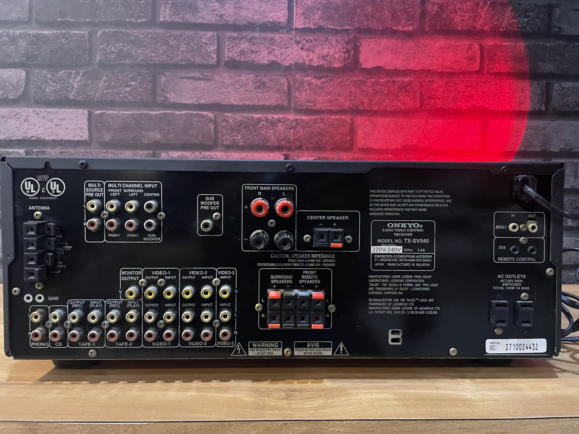Onkyo TX-SV545