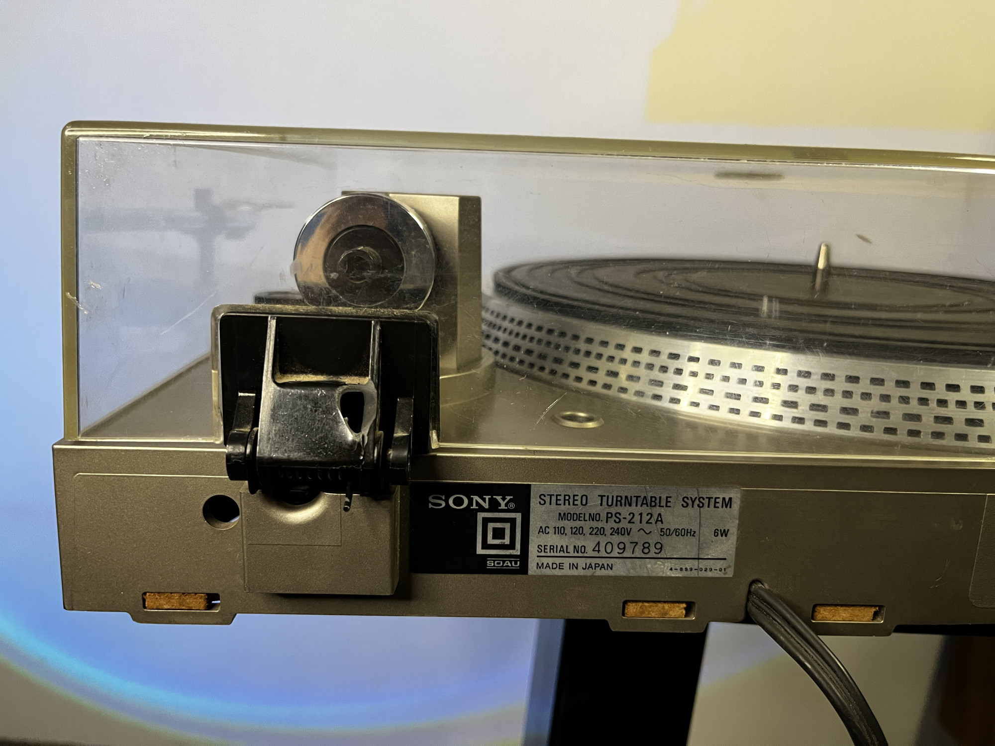 Sony PS 212A direct drive automatic turntable system