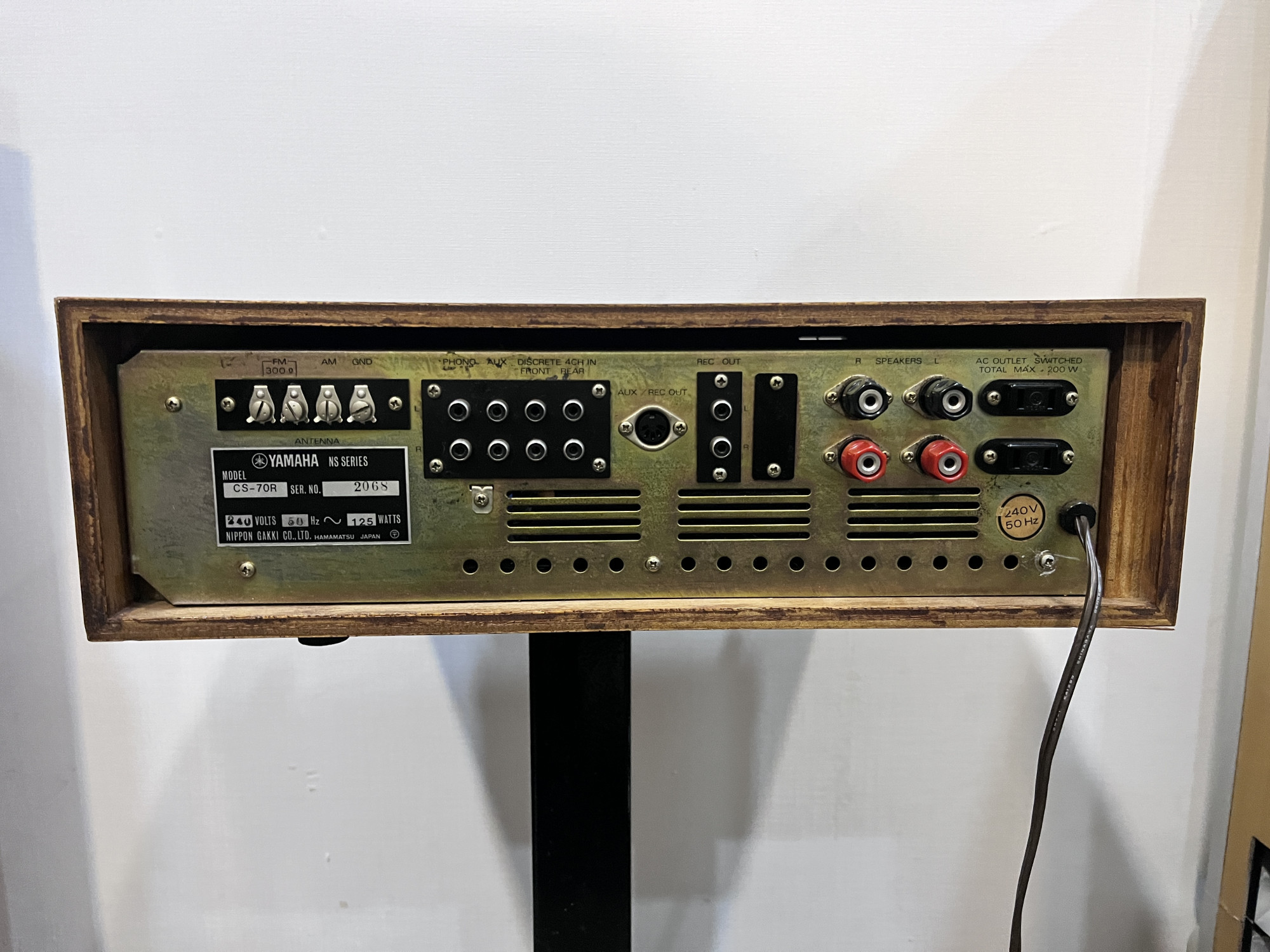 Yamaha natural sound system CS-70 receiver