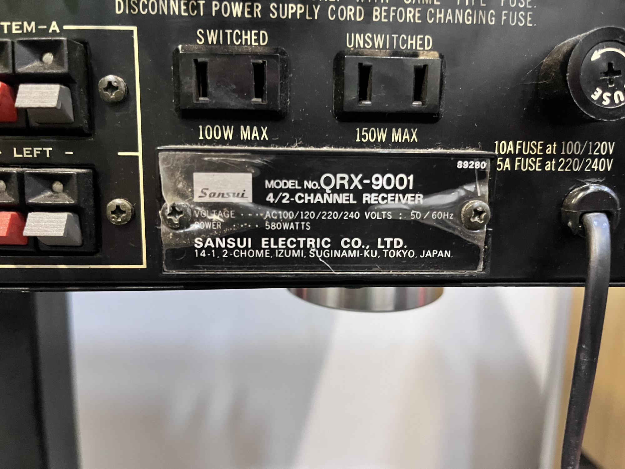 Sansui QRX 9001 receiver