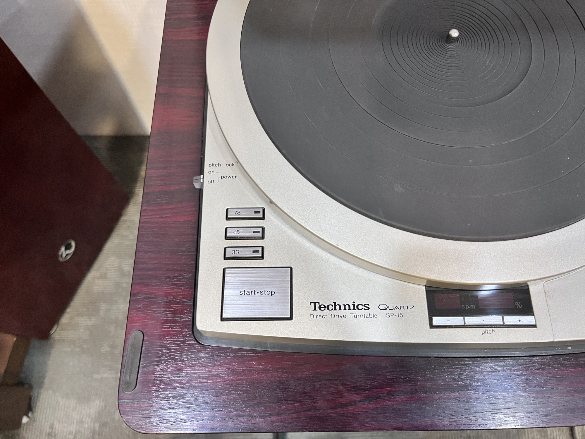 Technics Quartz SP-15 direct drive turntable