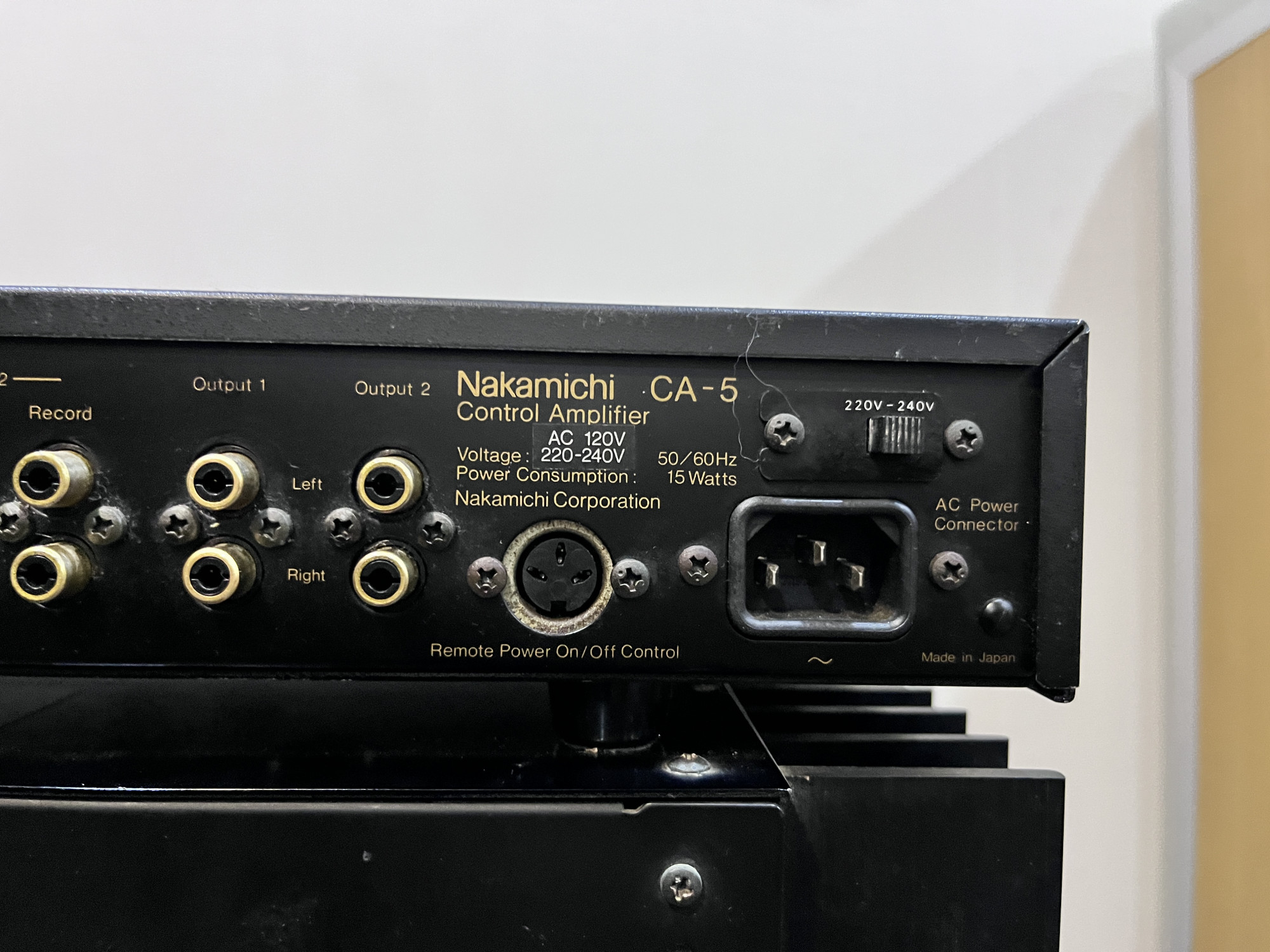 Nakamichi CA-5 Control amplifier PA-5 Power amplifier
