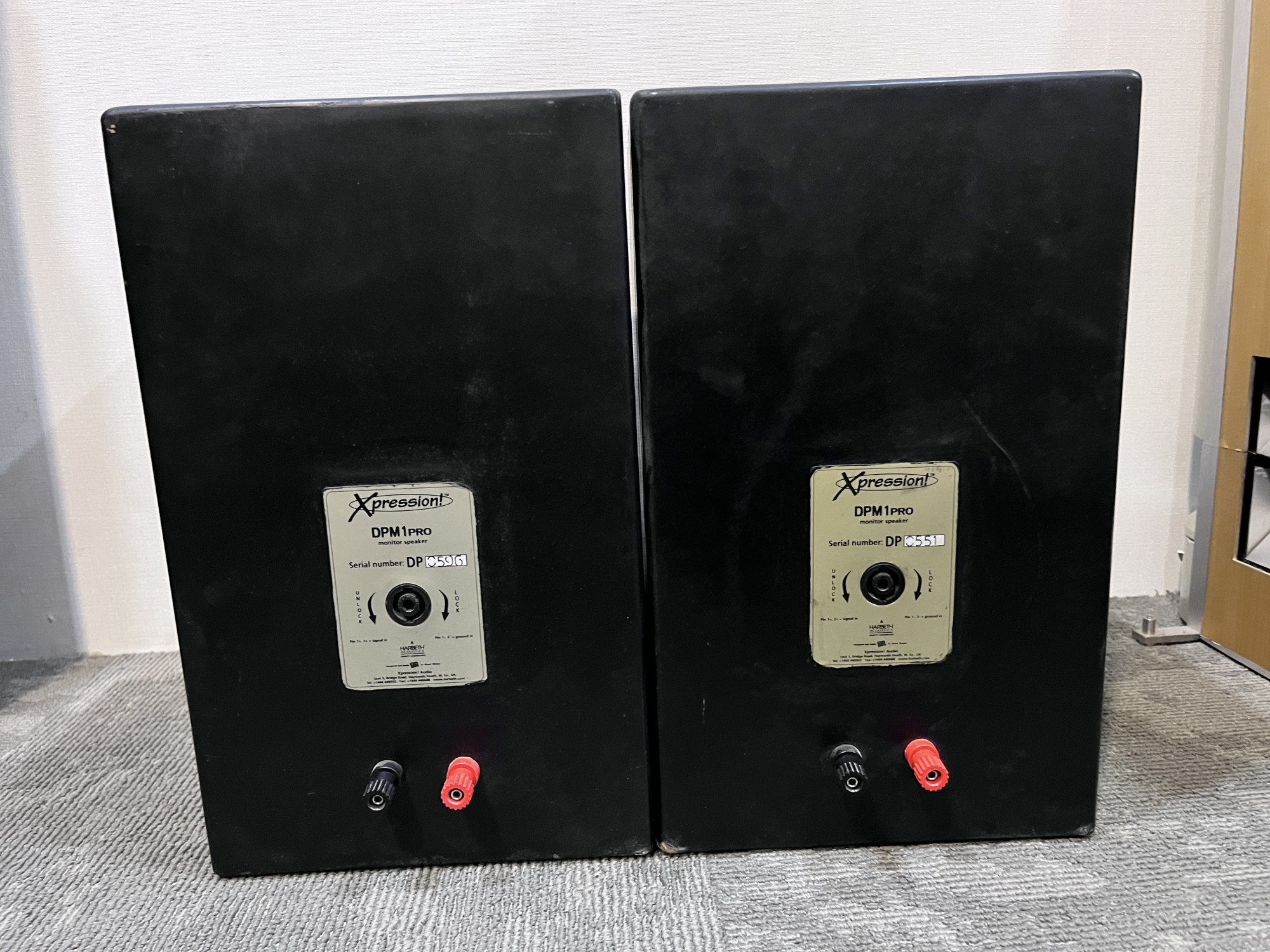 Harbeth DPM 1 pro speakers
