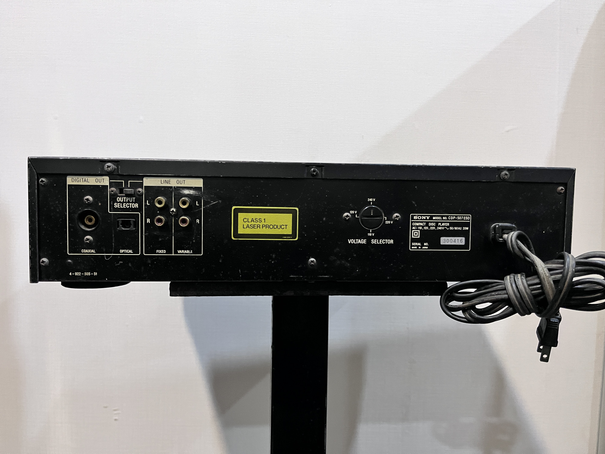 Sony Compact Disc Player CDP-507ESD