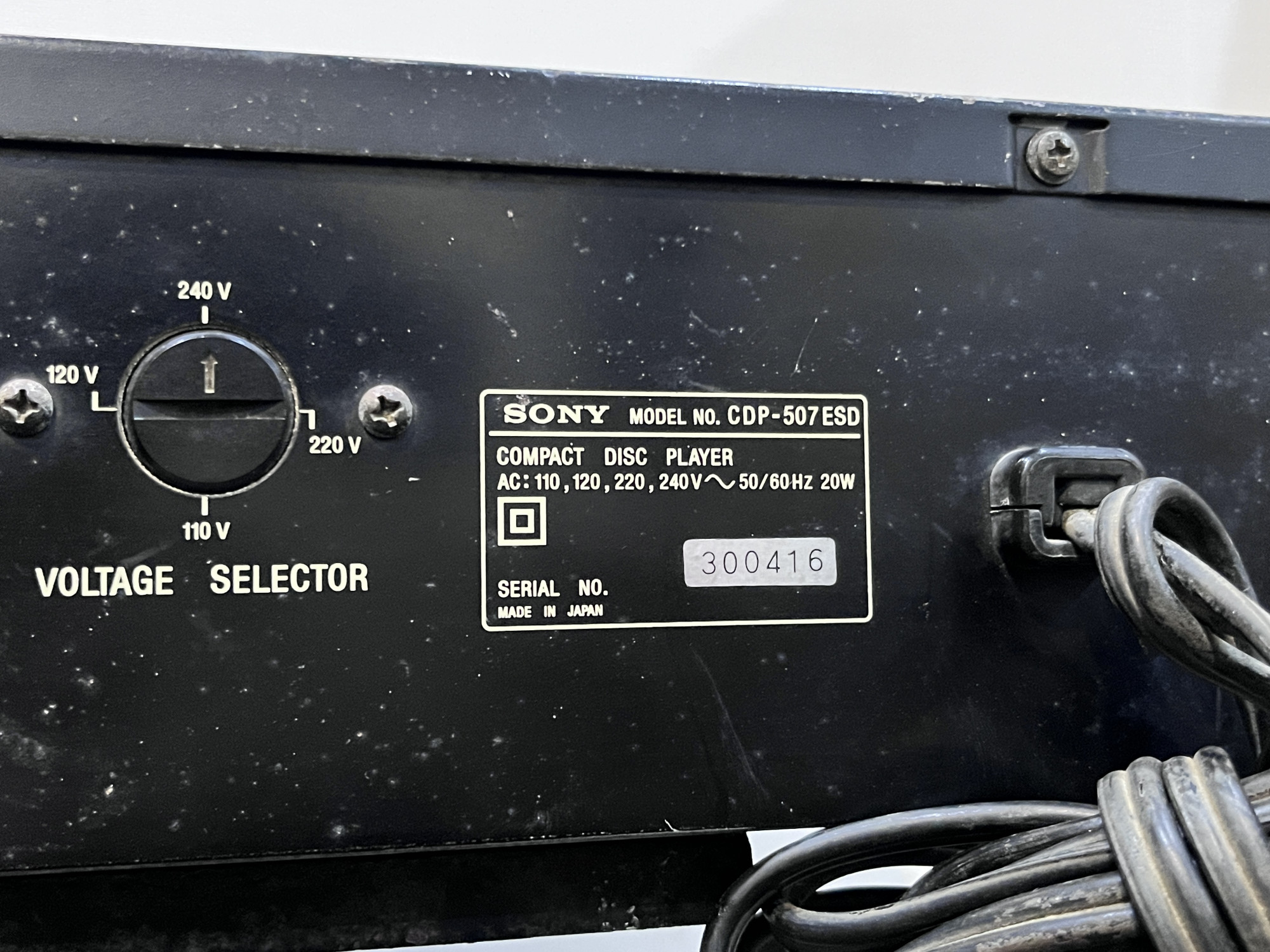 Sony Compact Disc Player CDP-507ESD