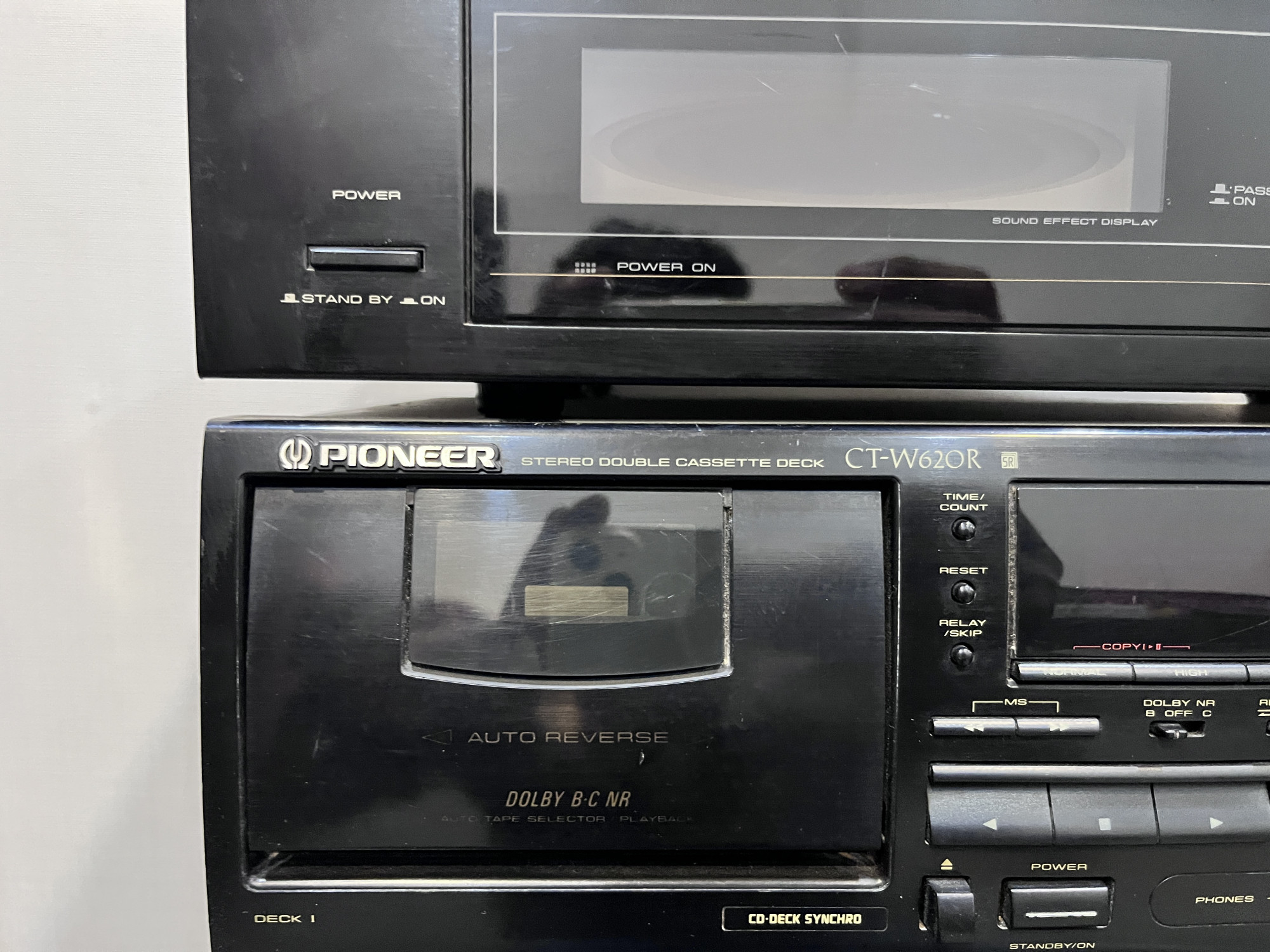 Pioneer CD player PD-S502 double Case deck CT W620R Reverberation amplifier SR-60