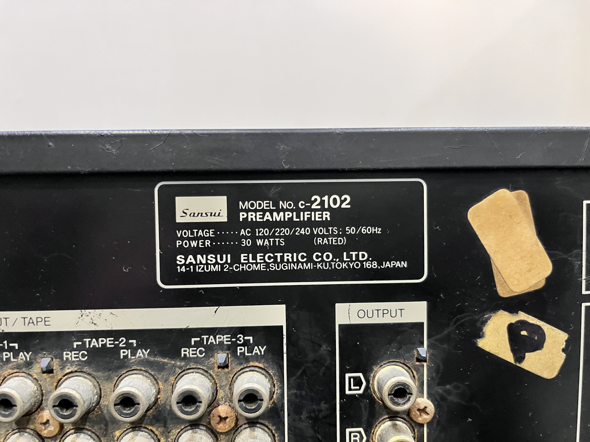 Sansui stereo control amplifier C-2102