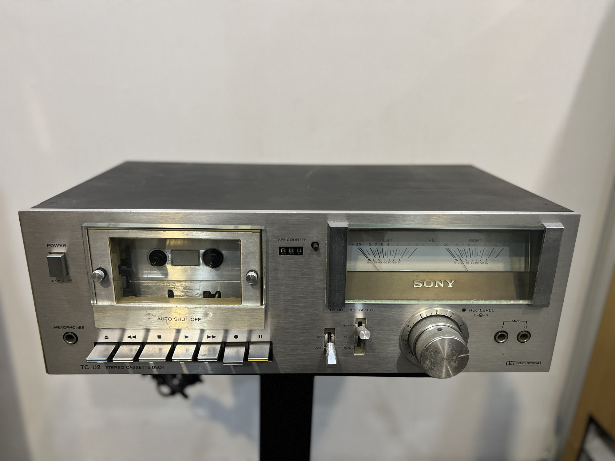 Sony stereo cassette deck TC-U2