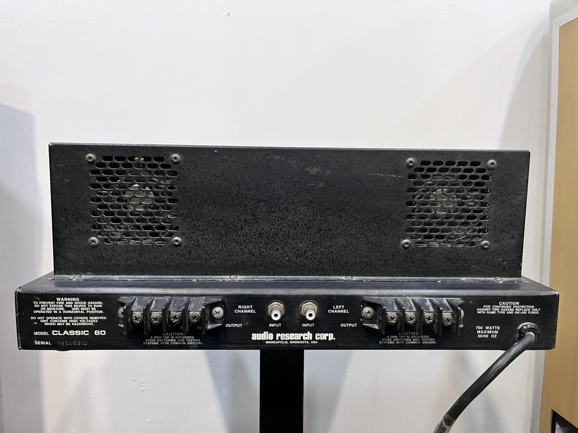 Audio research high definition stereo power amplifier classic 60