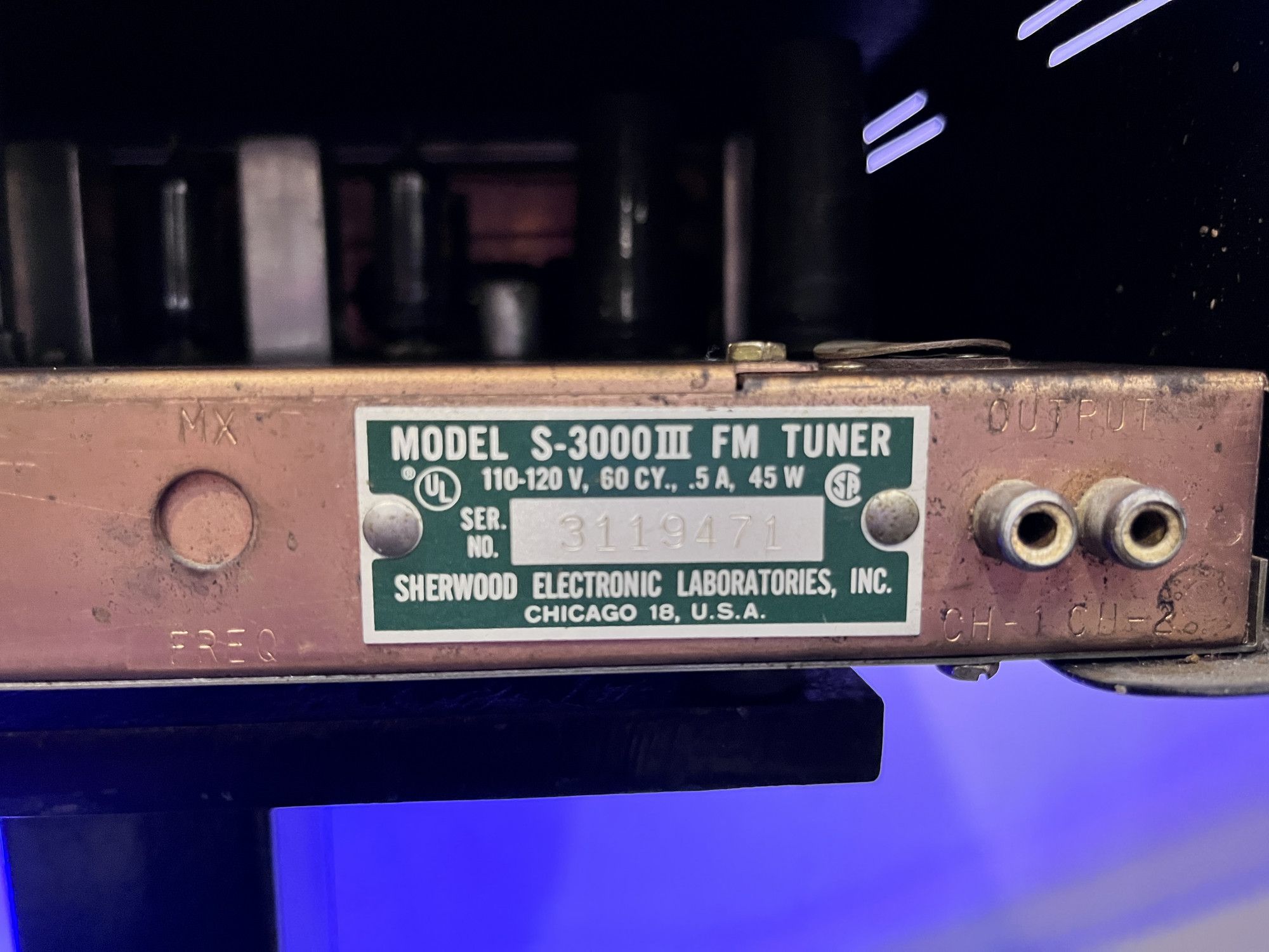 Sherwood tuner S-3000 III FM