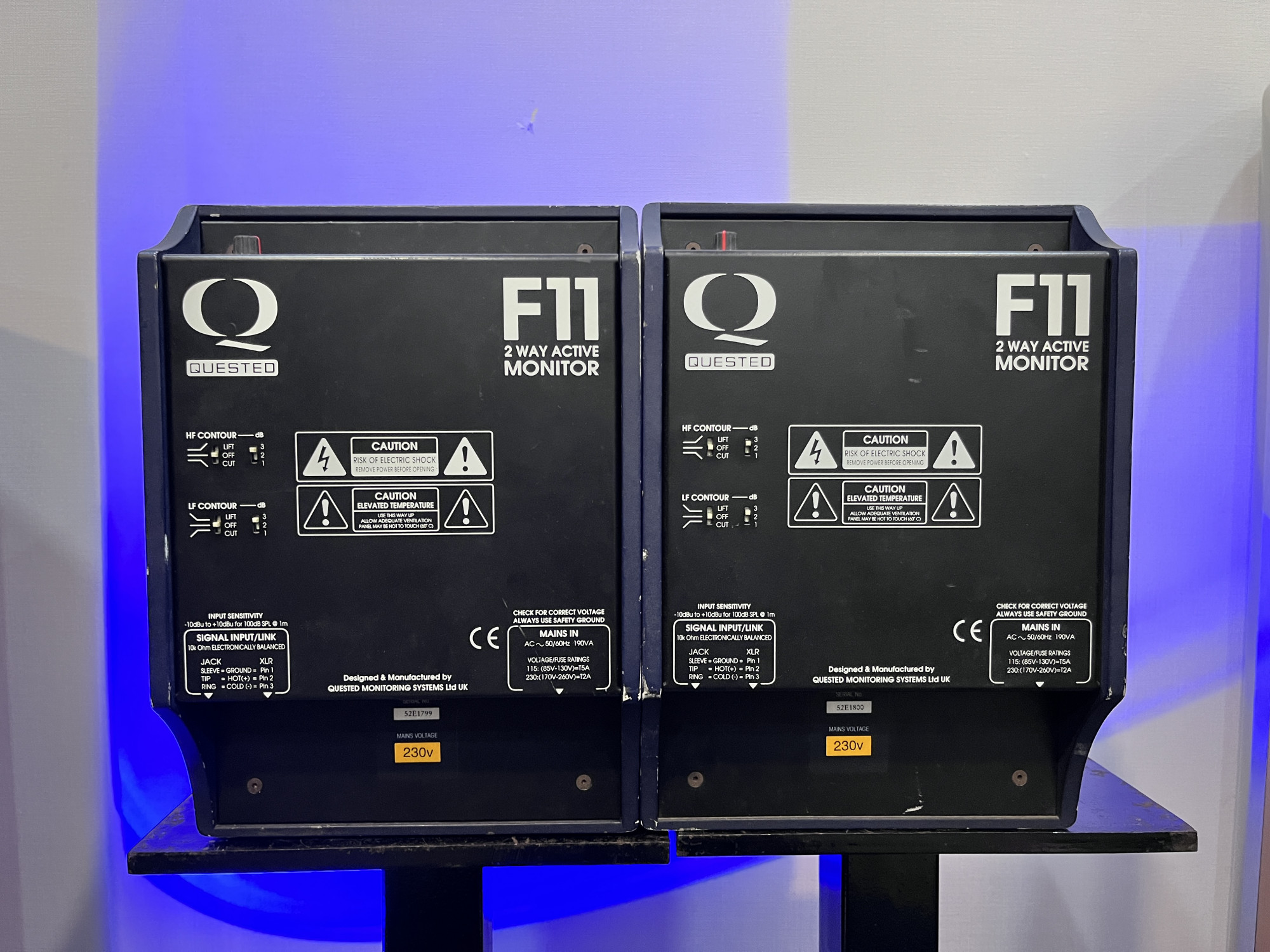 Quested F11 2 way active Monitor Speaker