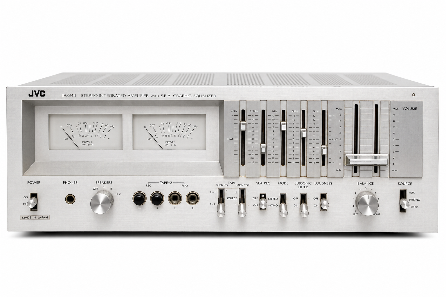 JVC JA-S44 Stereo Integrated Amplifier with SEA Graphic Equalizer