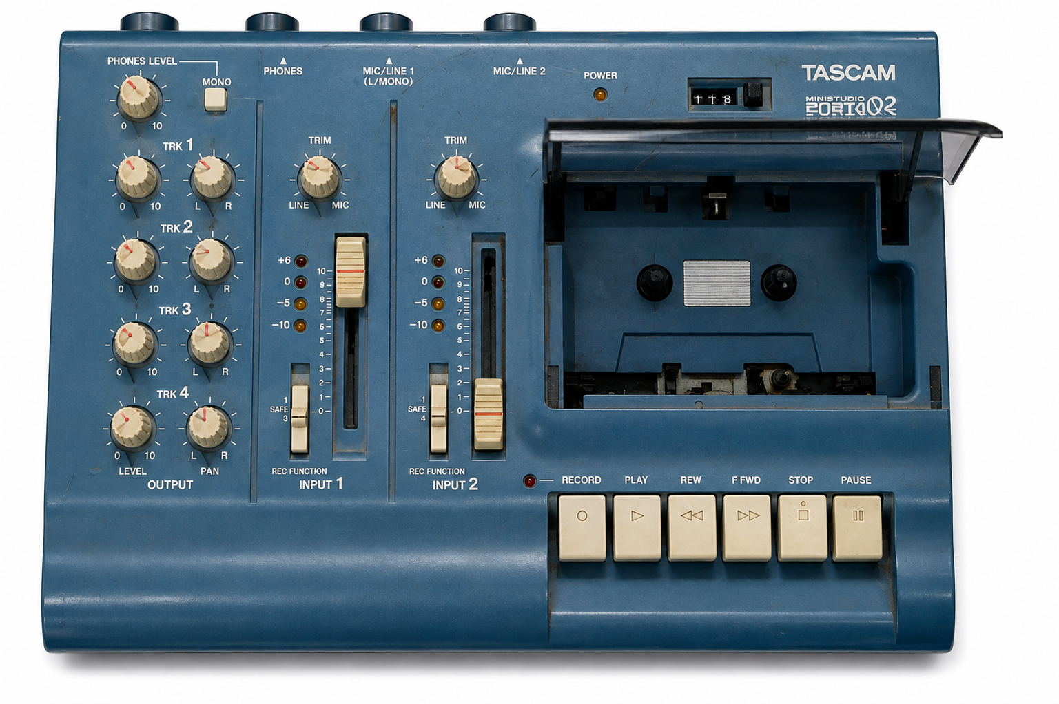 TASCAM Porta 02 mkII Ministudio 4-Track Cassette Recorder