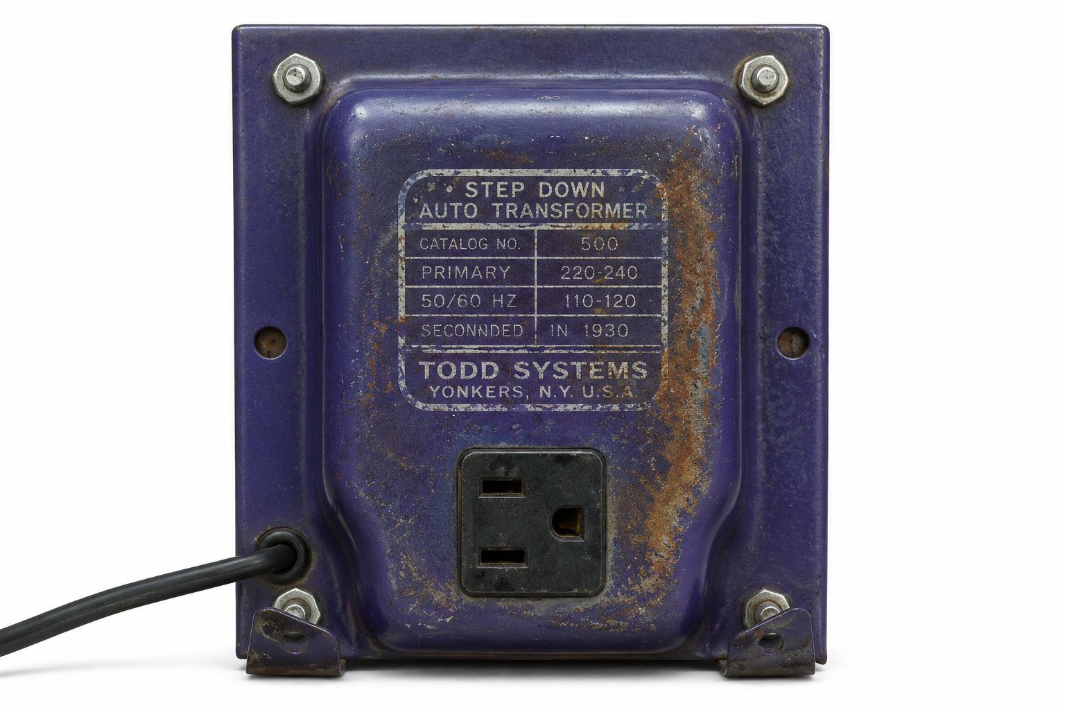Todd Systems 500VA Stepdown Auto-Transformer 230V to 115V