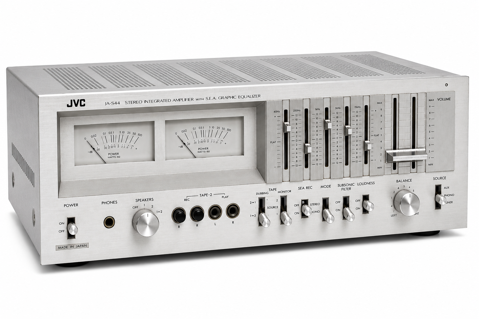 JVC JA-S44 Stereo Integrated Amplifier with SEA Graphic Equalizer