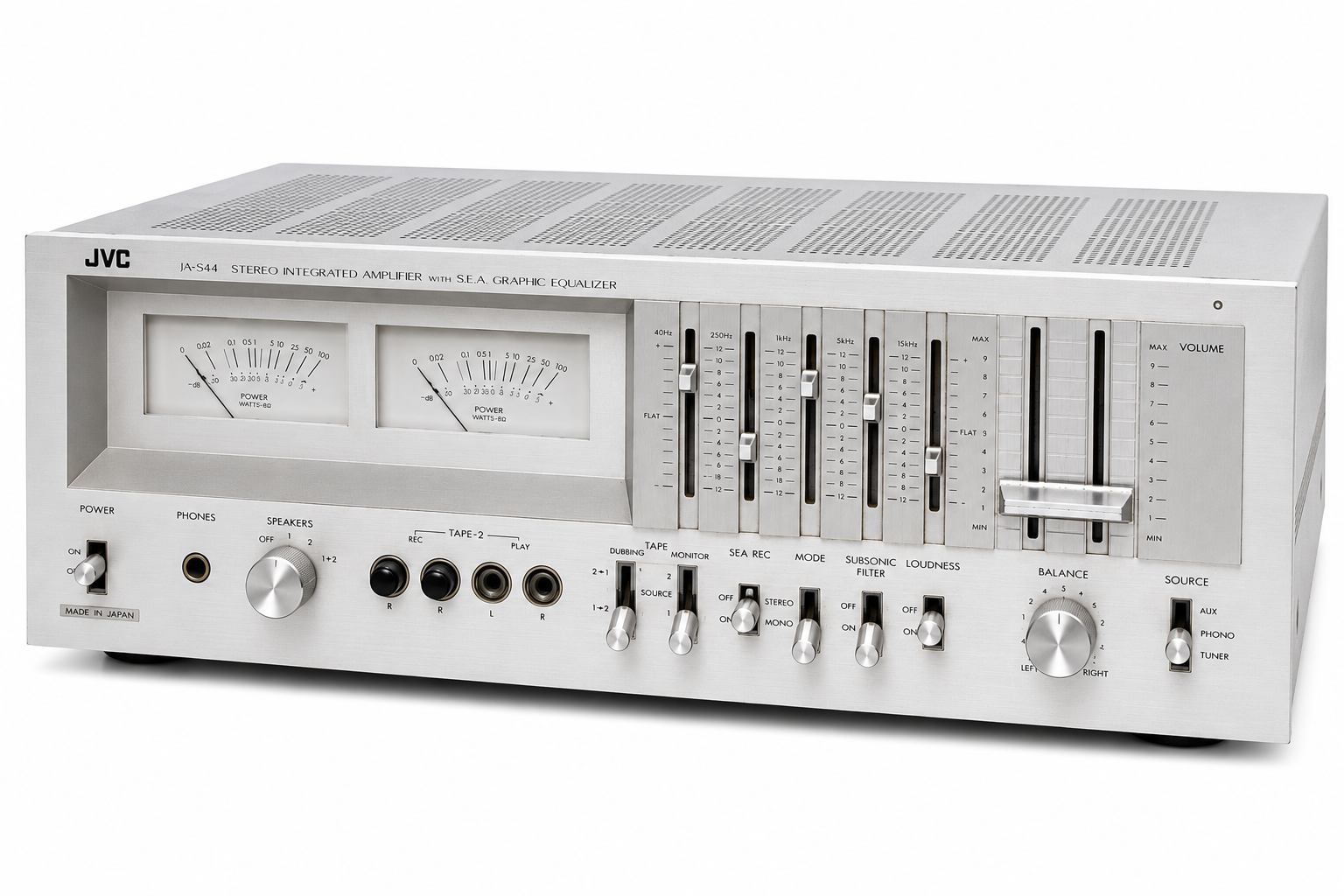 JVC JA-S44 Stereo Integrated Amplifier with SEA Graphic Equalizer