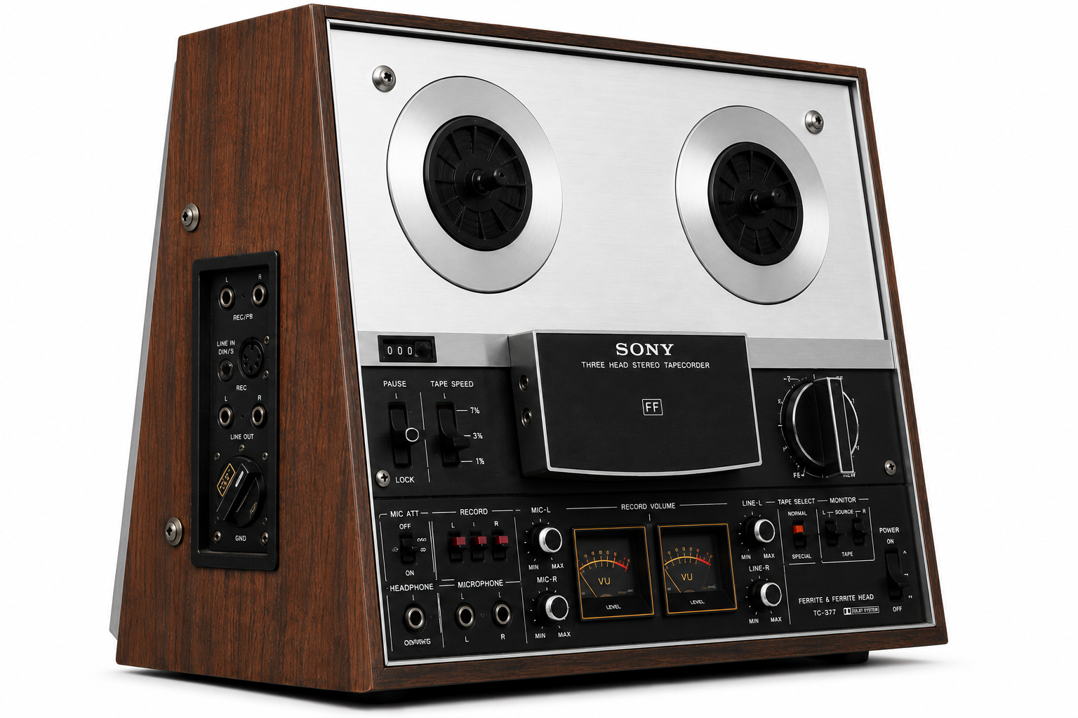 Sony TC-377 Three Head Stereo Reel-to-Reel Tape Recorder