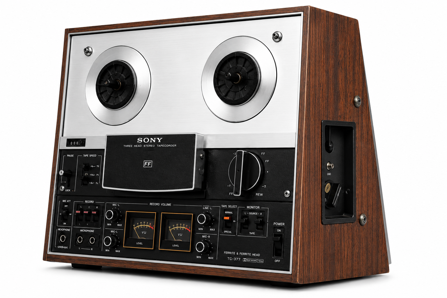 Sony TC-377 Three Head Stereo Reel-to-Reel Tape Recorder