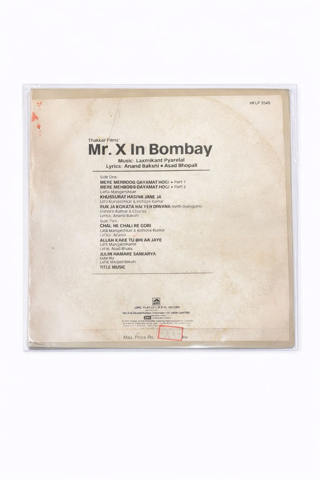 MrX in Bombay Lp