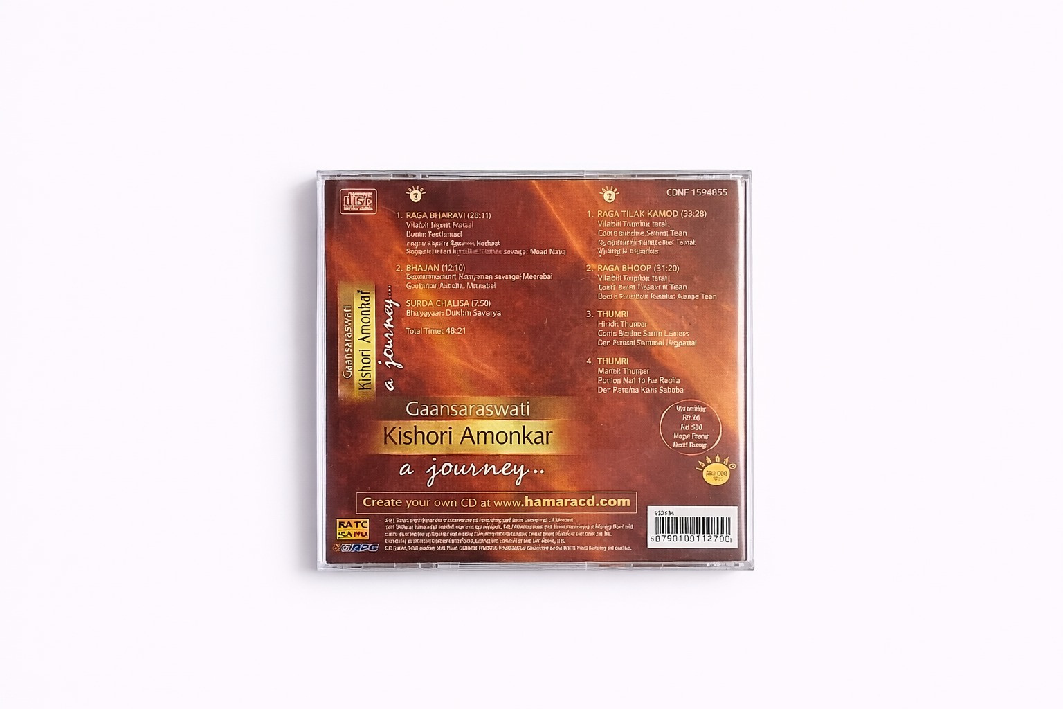 Gaansaraswati Kishori Amonkar  A Journey