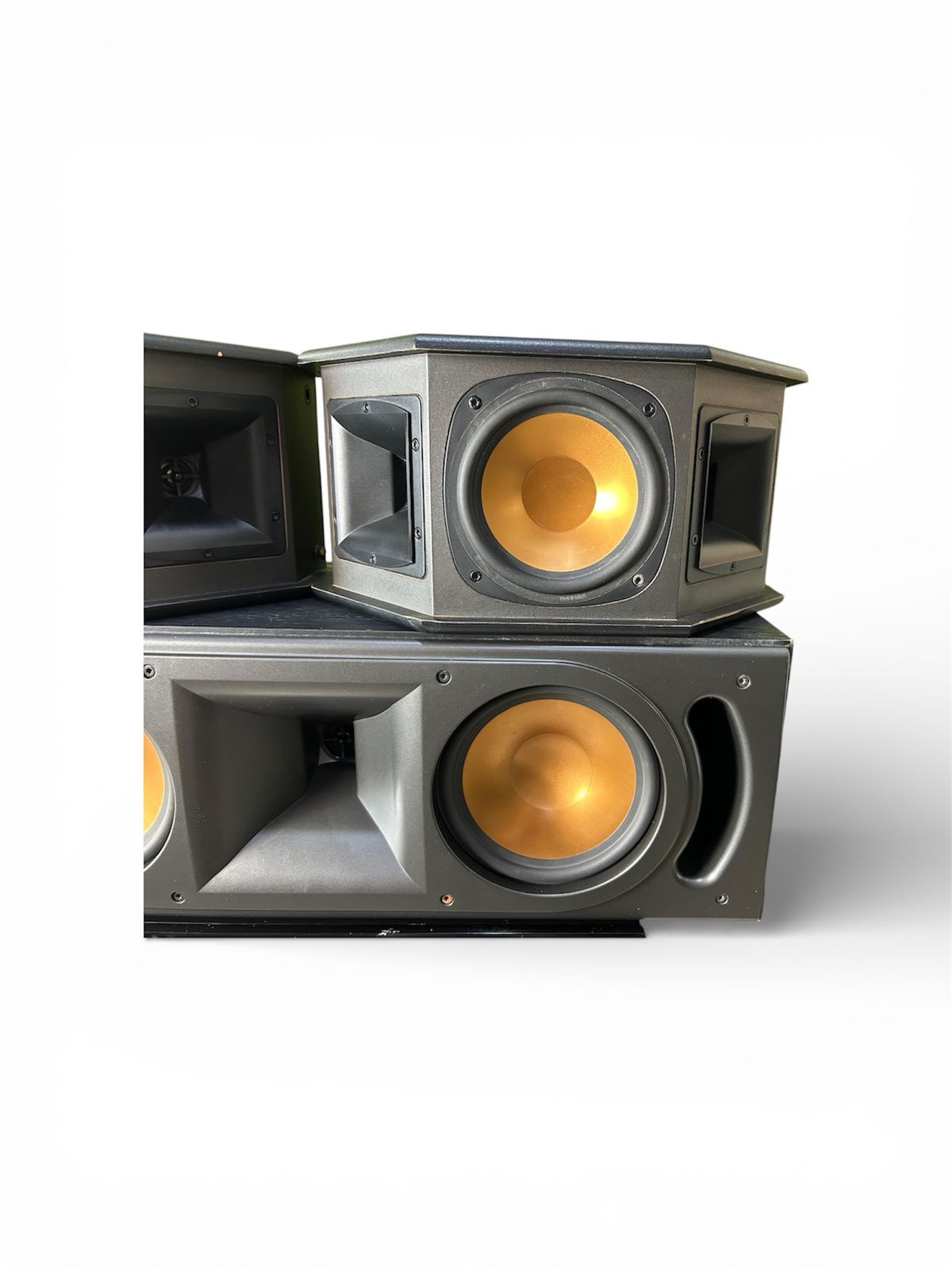 Klipsch-style horn-loaded speakers