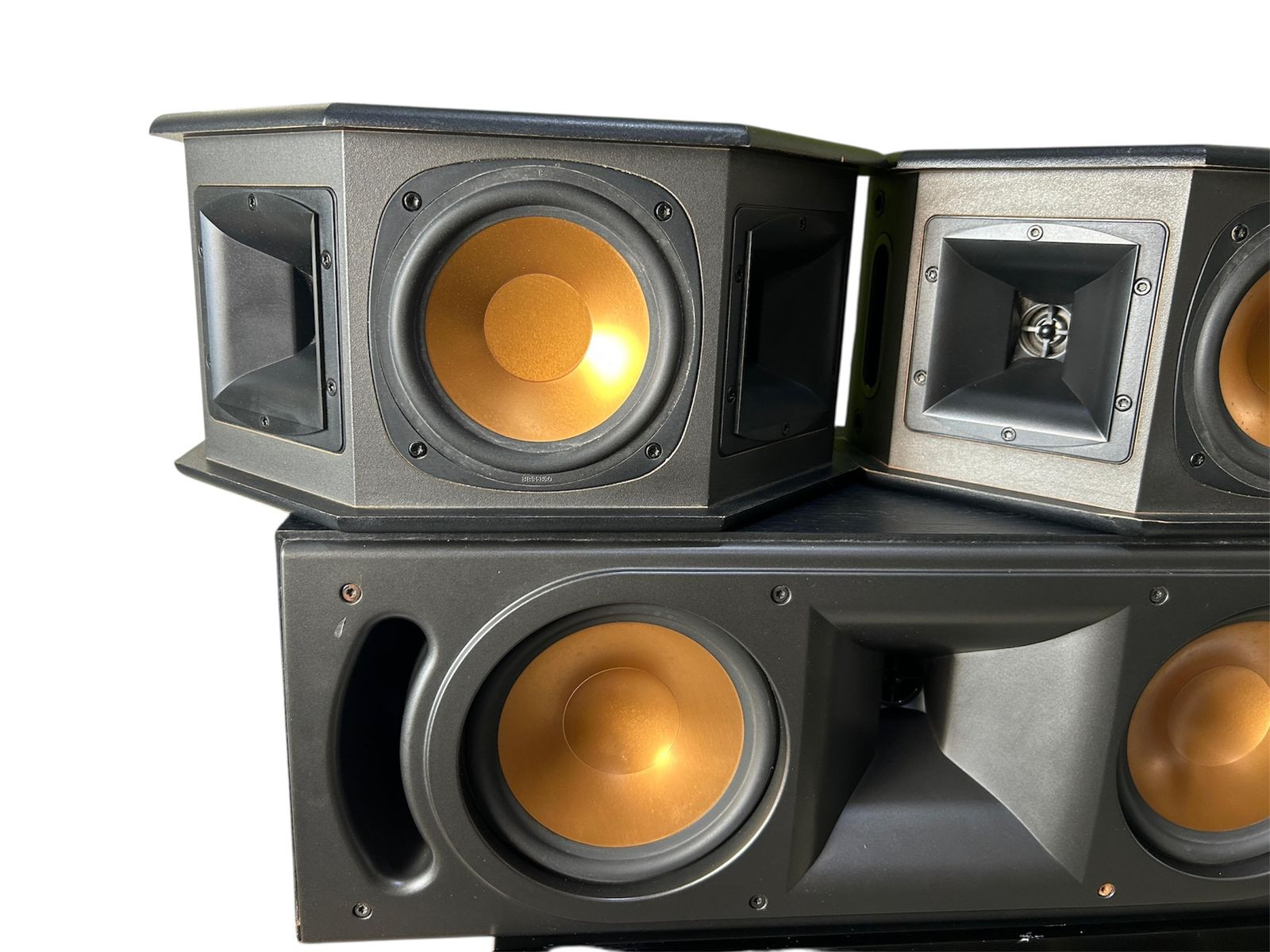Klipsch-style horn-loaded speakers