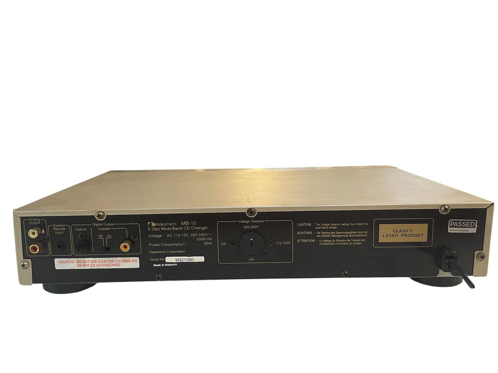 Nakamichi MB-10 MusicBank 5-Disc CD Changer Nakamichi MB-10 MusicBank 5-Disc CD Changer