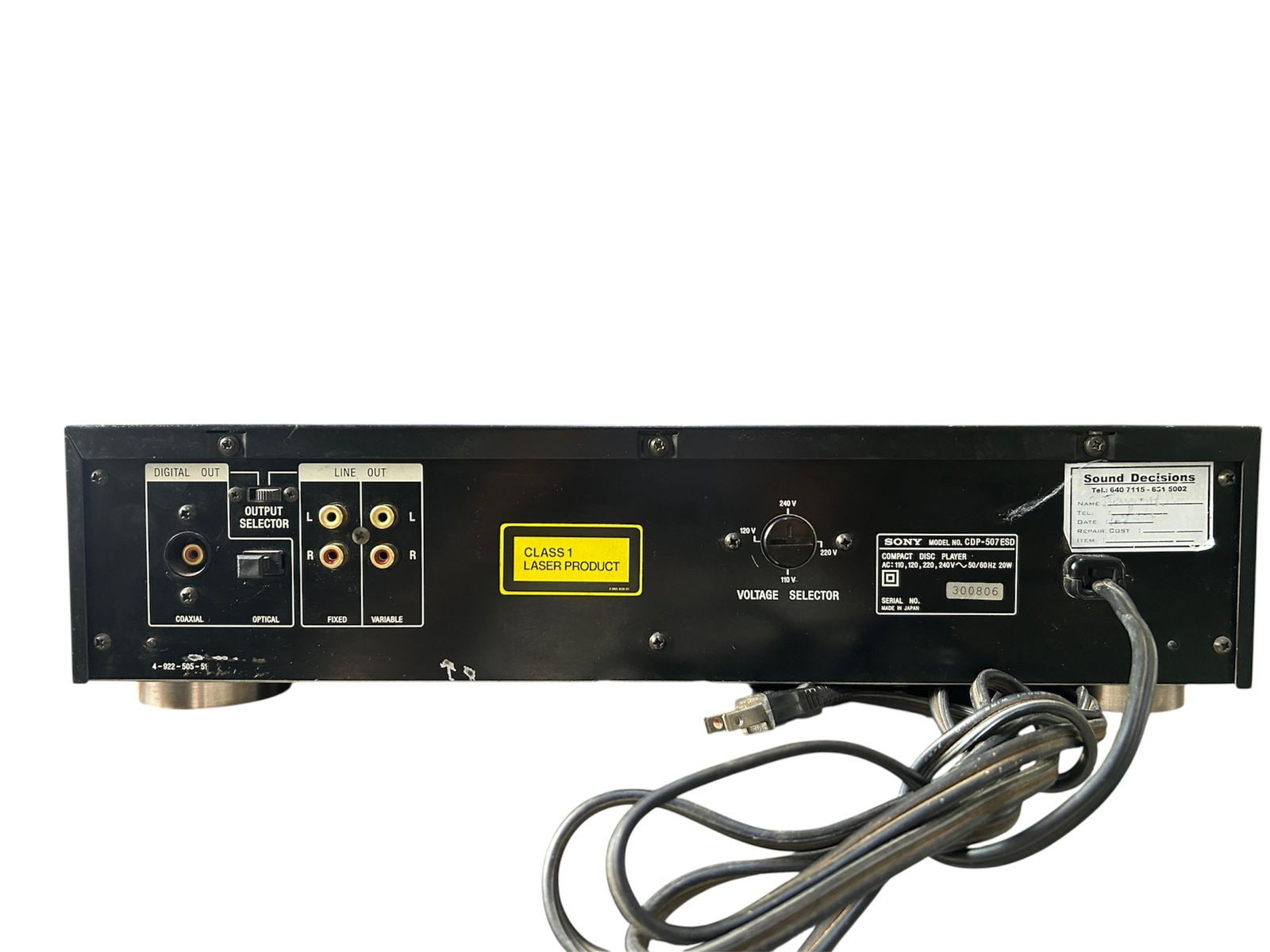 Sony CDP-507ESD Compact Disc