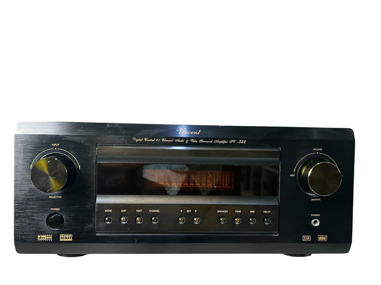 Vincent SV-382 Digital Control 61 Channel Audio Video Surround Amplifier