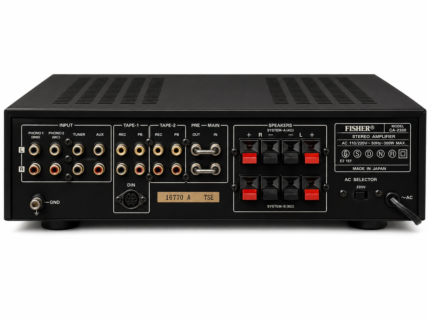Fisher CA-2320 Studio Standard Integrated Stereo DC Amplifier