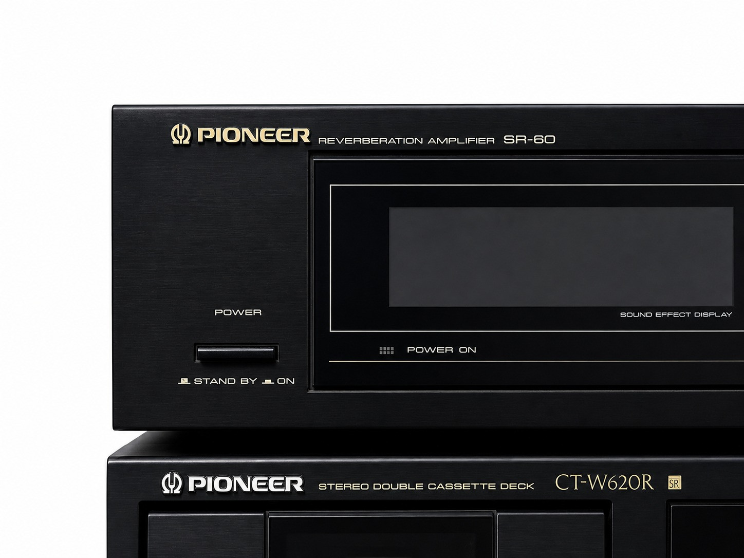 Pioneer SR-60 Vintage Reverberation Amplifier Pioneer CT-W620R Auto Reverse Dual Cassette Deck Pioneer PD-S502 Vintage Pulseflow CD Player
