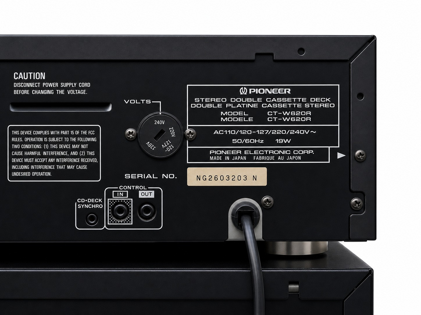 Pioneer SR-60 Vintage Reverberation Amplifier Pioneer CT-W620R Auto Reverse Dual Cassette Deck Pioneer PD-S502 Vintage Pulseflow CD Player