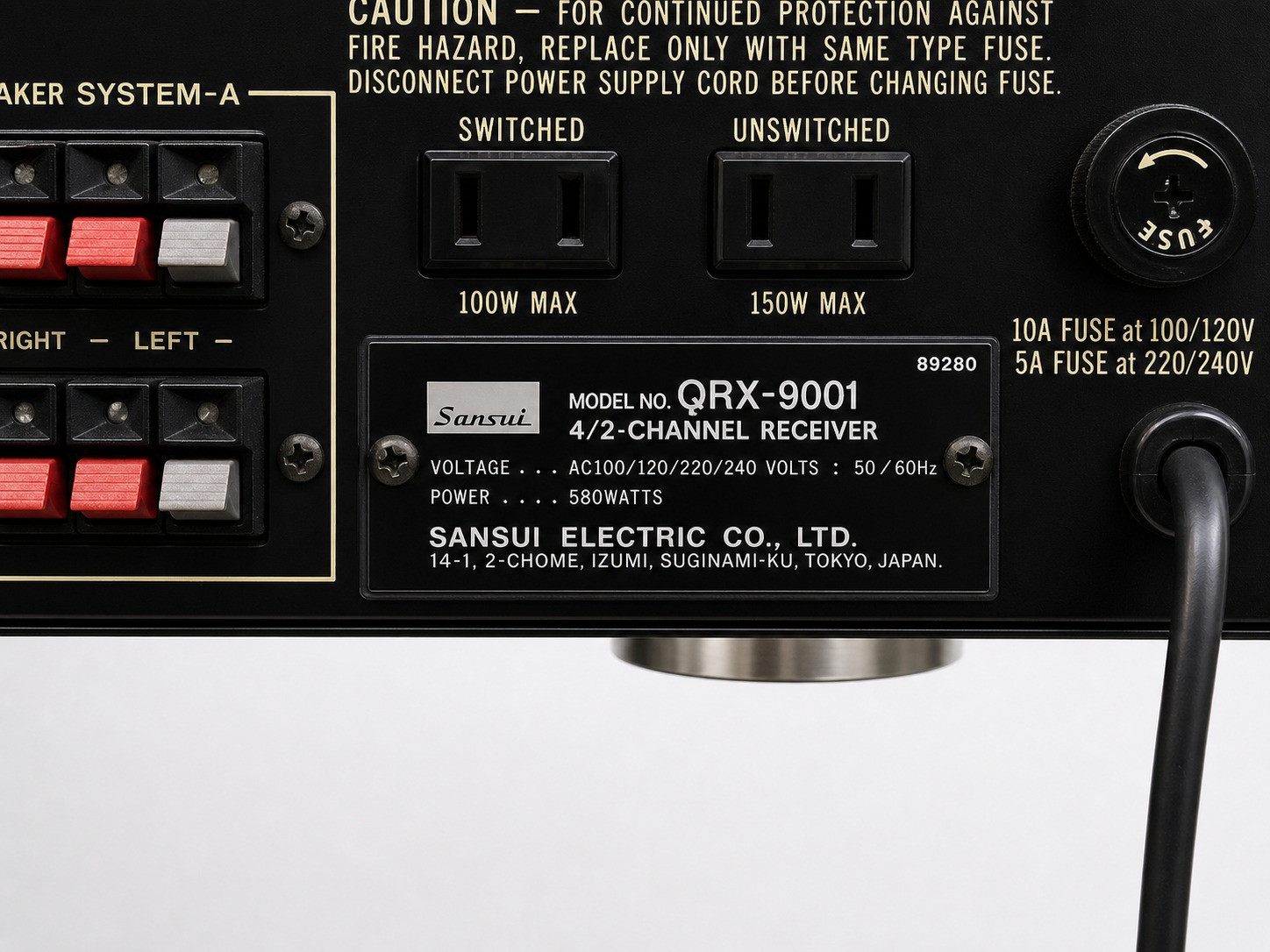 Sansui QRX 9001 receiver