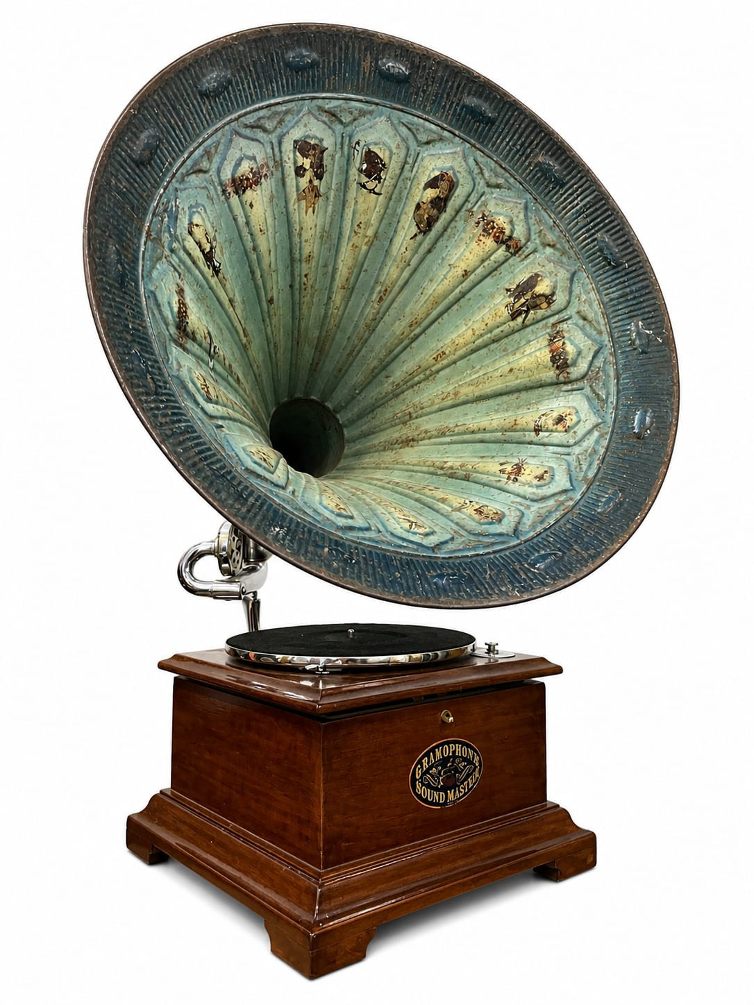 Vintage Acoustic Horn Gramophone