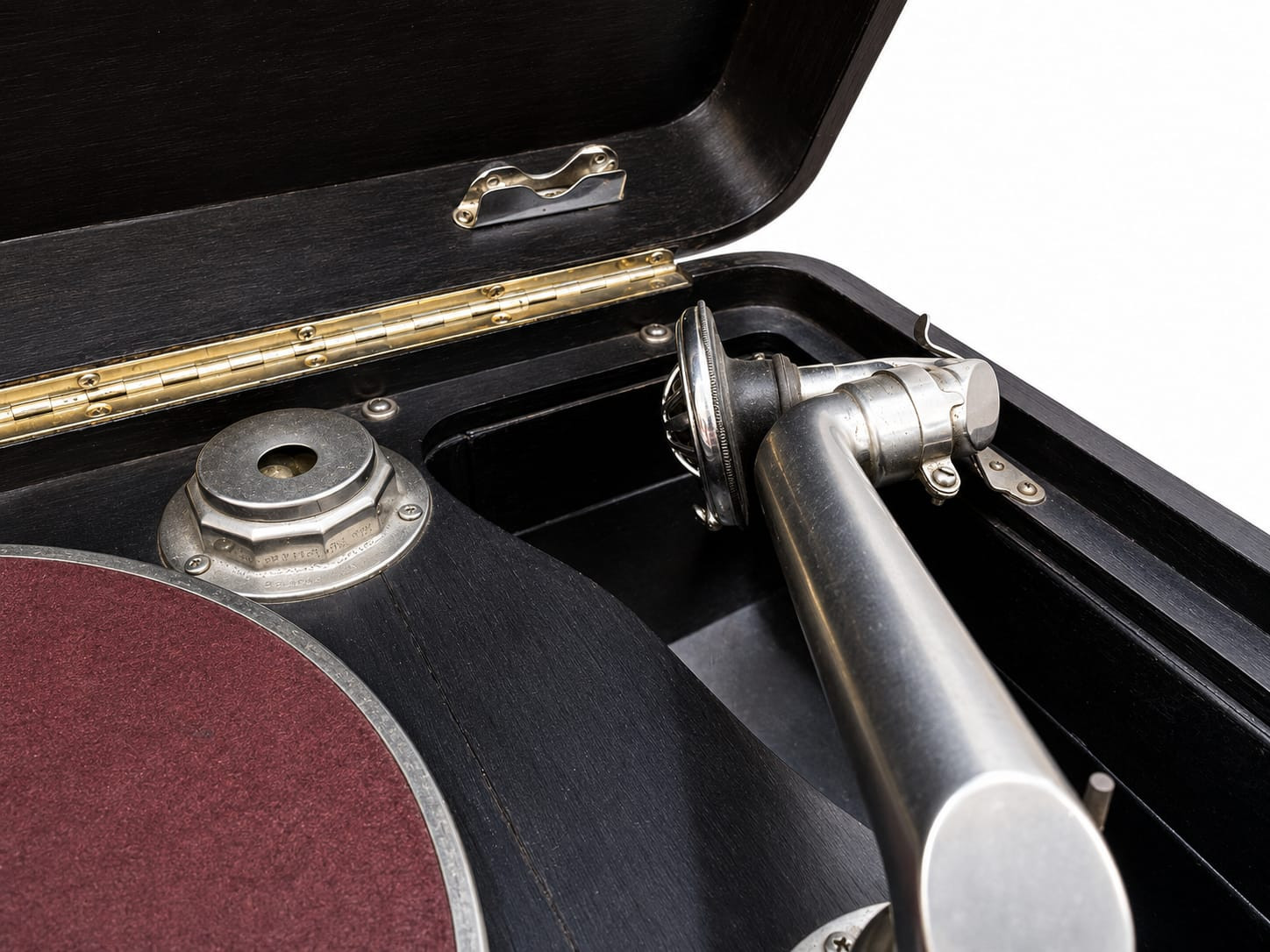 Vintage Portable Suitcase Gramophone