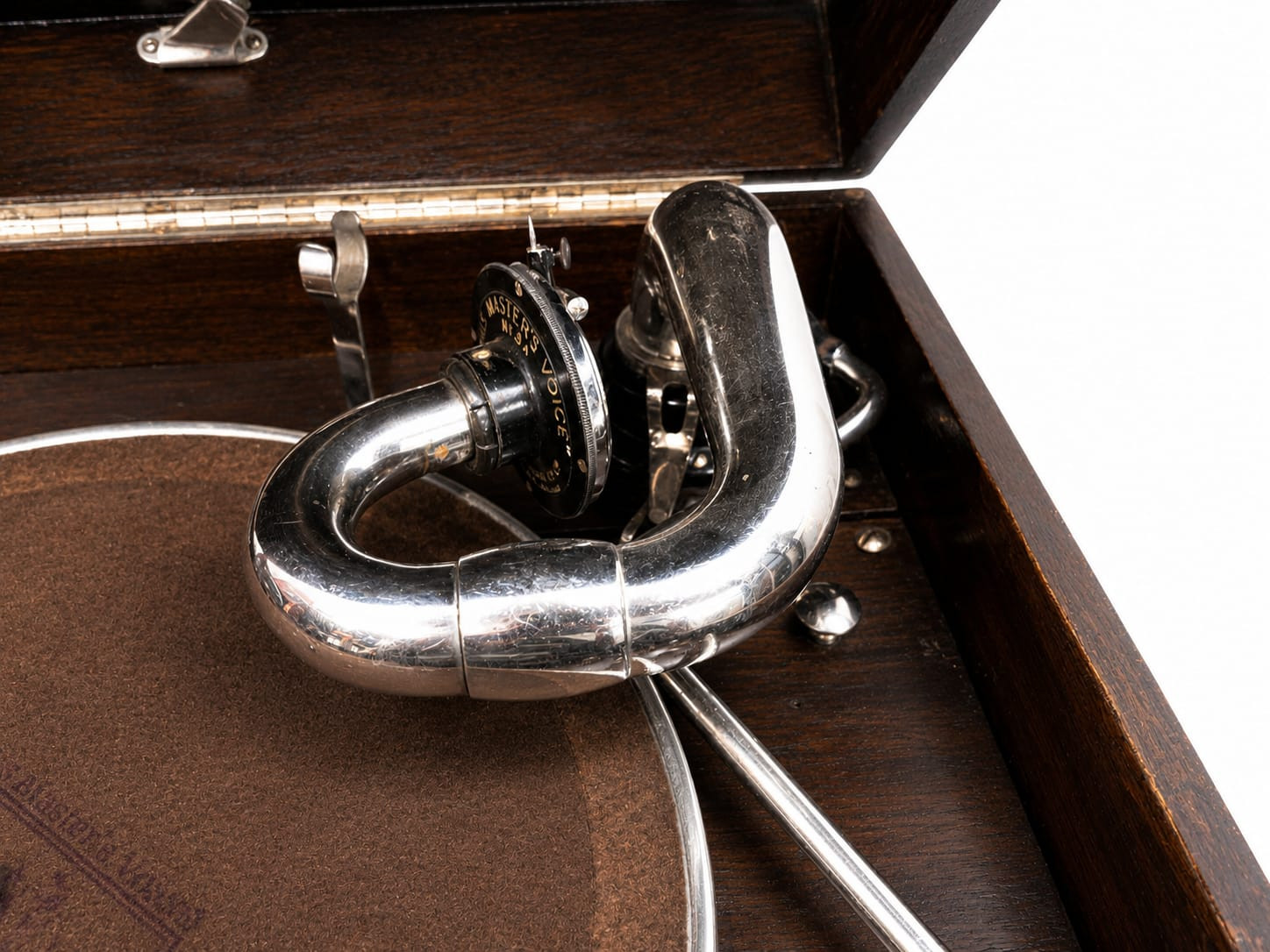 Vintage Portable Suitcase Gramophone