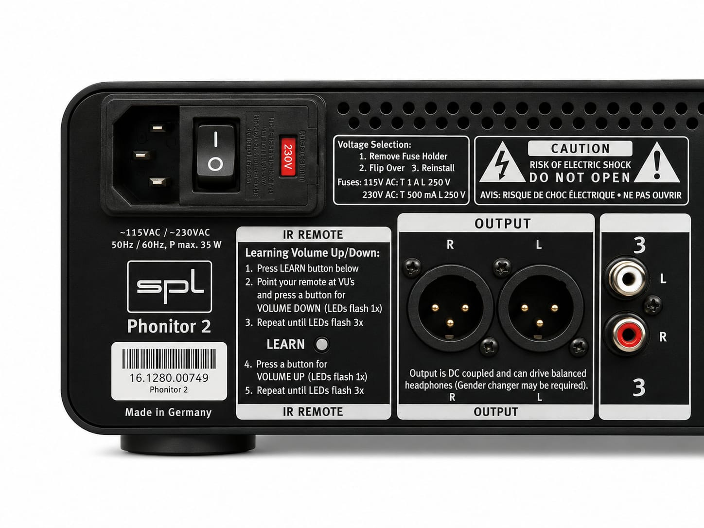Phonitor 2 120v audio Rail Preamplifier headphone Monitoring Ampifier