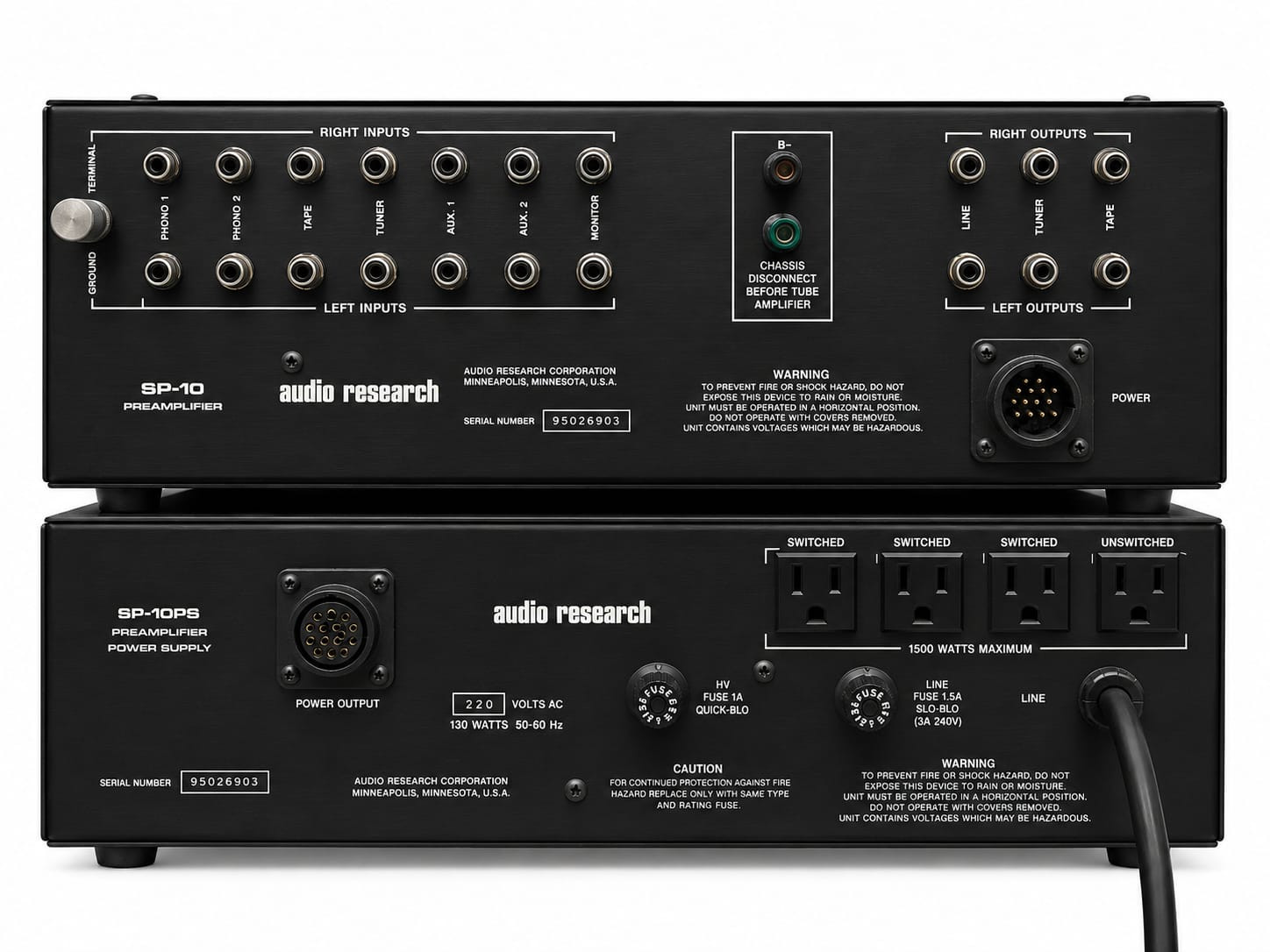 Audio research SP-10 pre amplifier SP-10S pre amplifier Power supply
