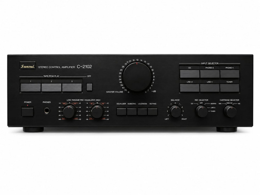 Image of Sansui stereo control amplifier C-2102