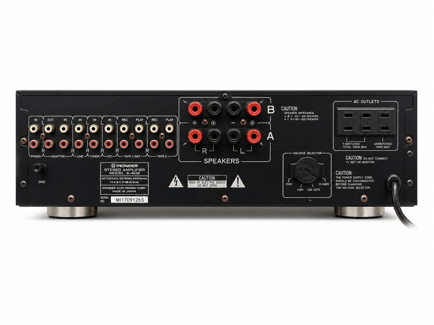 Pioneer Stereo Amplifier A-402