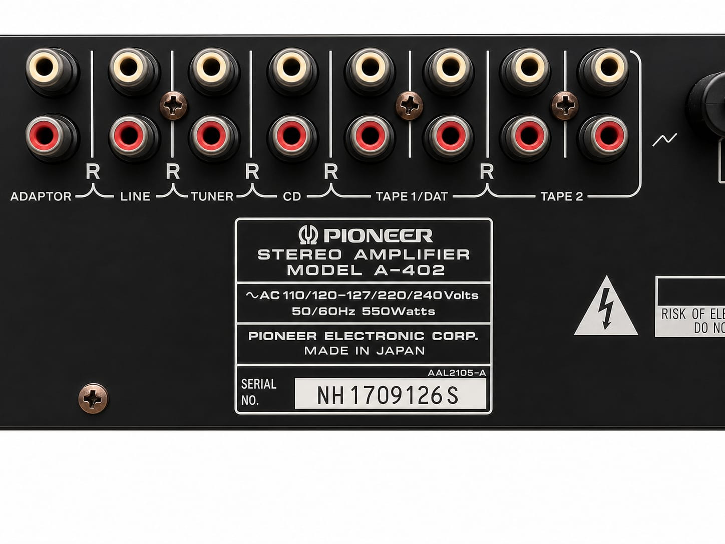 Pioneer Stereo Amplifier A-402