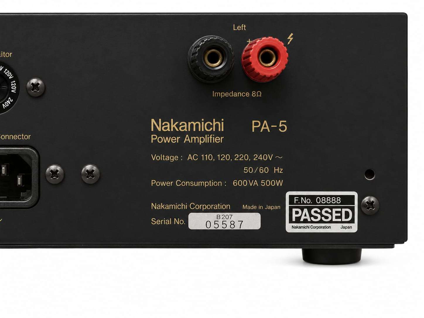 Nakamichi CA-5 Control amplifier PA-5 Power amplifier