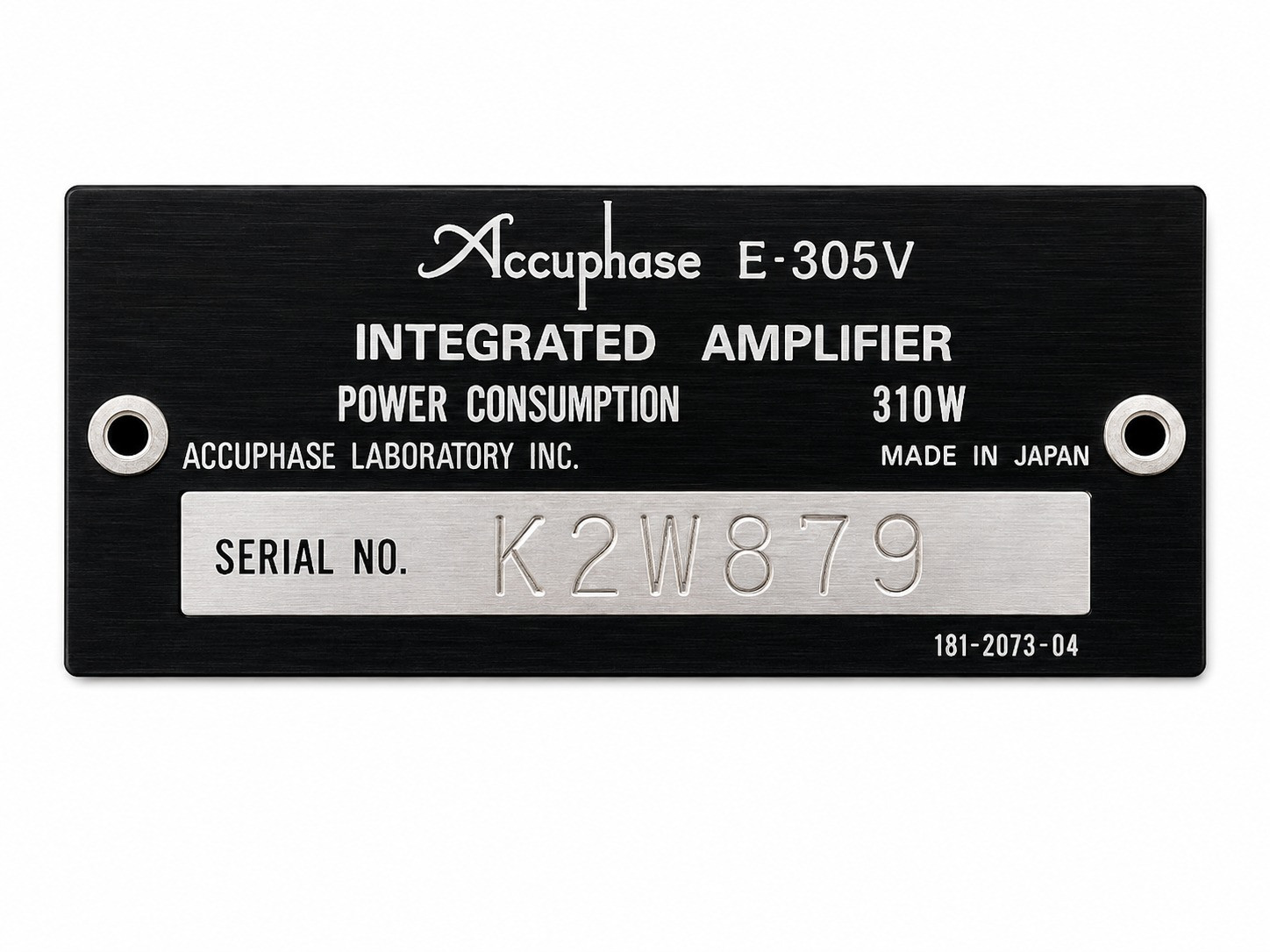 Accphase integrated stereo amplifier E-305v