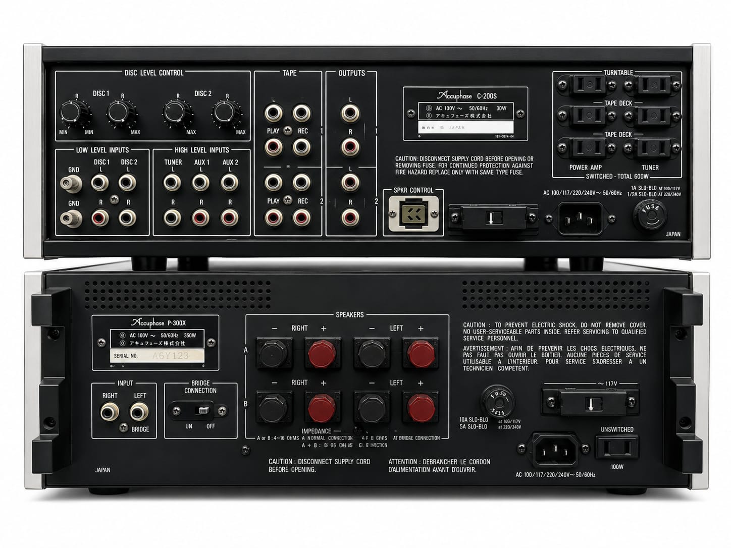 Accuphase C-200 and Accuphase P-250