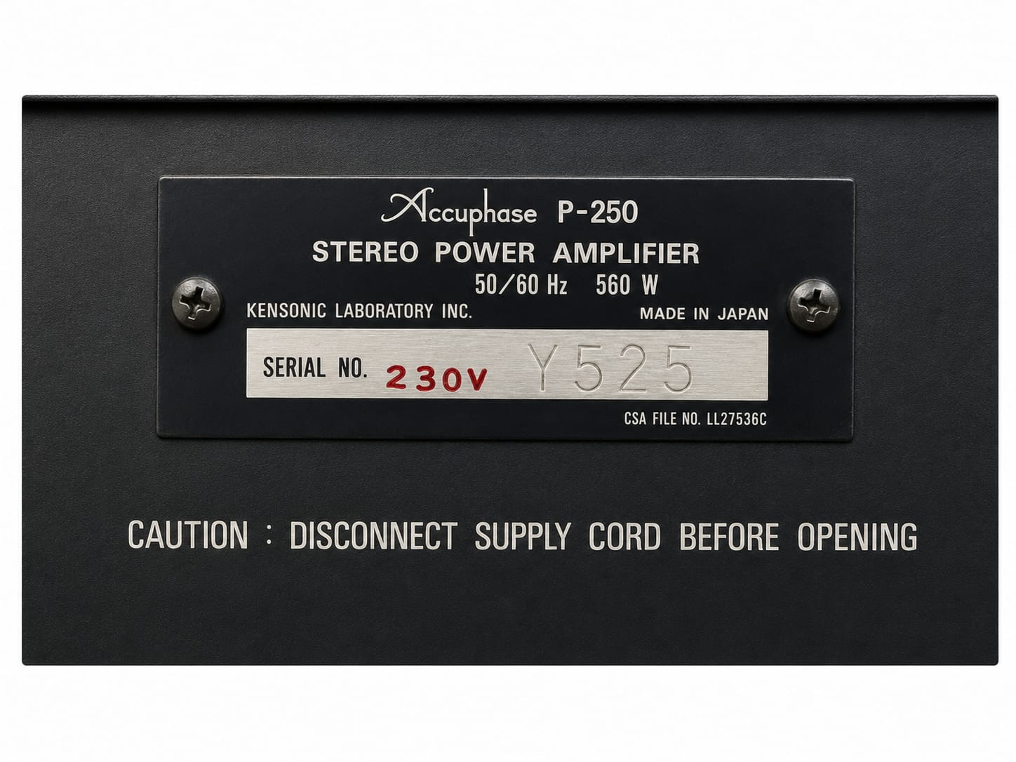 Accuphase C-200 and Accuphase P-250