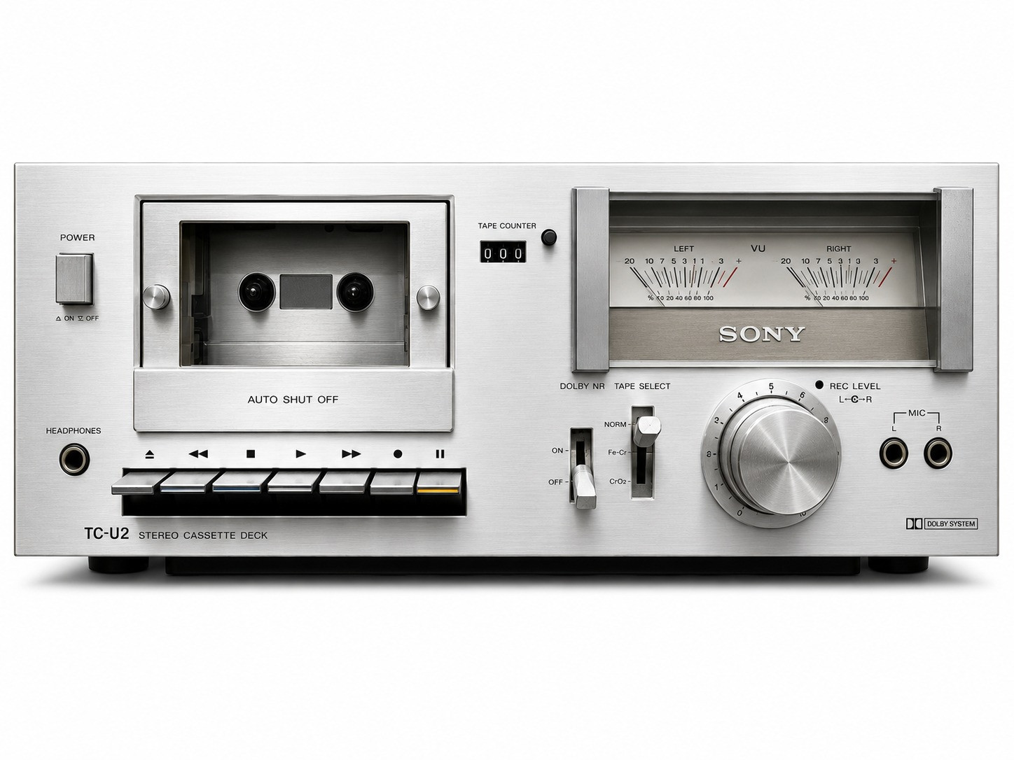 Sony stereo cassette deck TC-U2