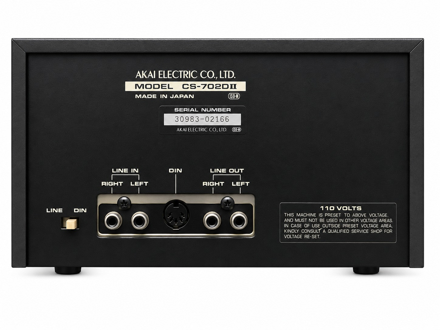 Akai stereo cassette deck CS-702DII