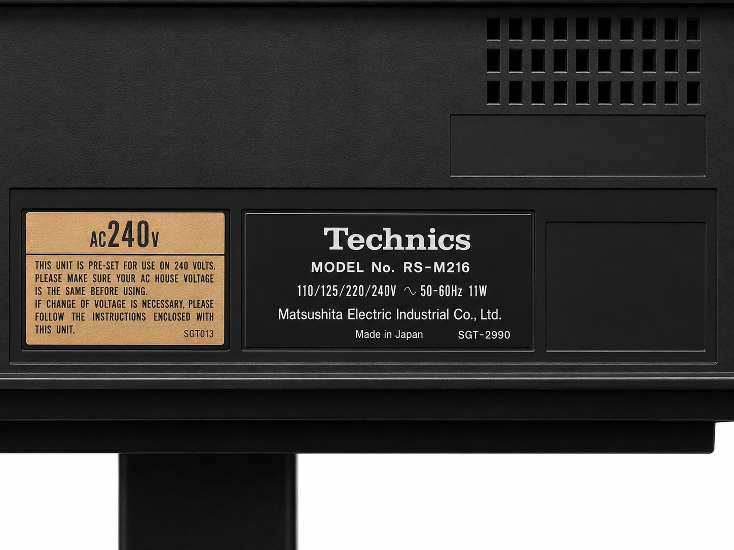 Technics Stereo Cassette Deck M216